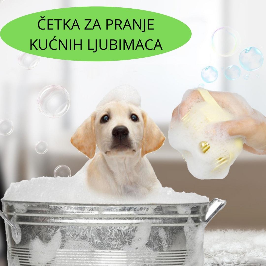 PET SILIKONSKA ČETKA - Za kupanje kućnih ljubimaca