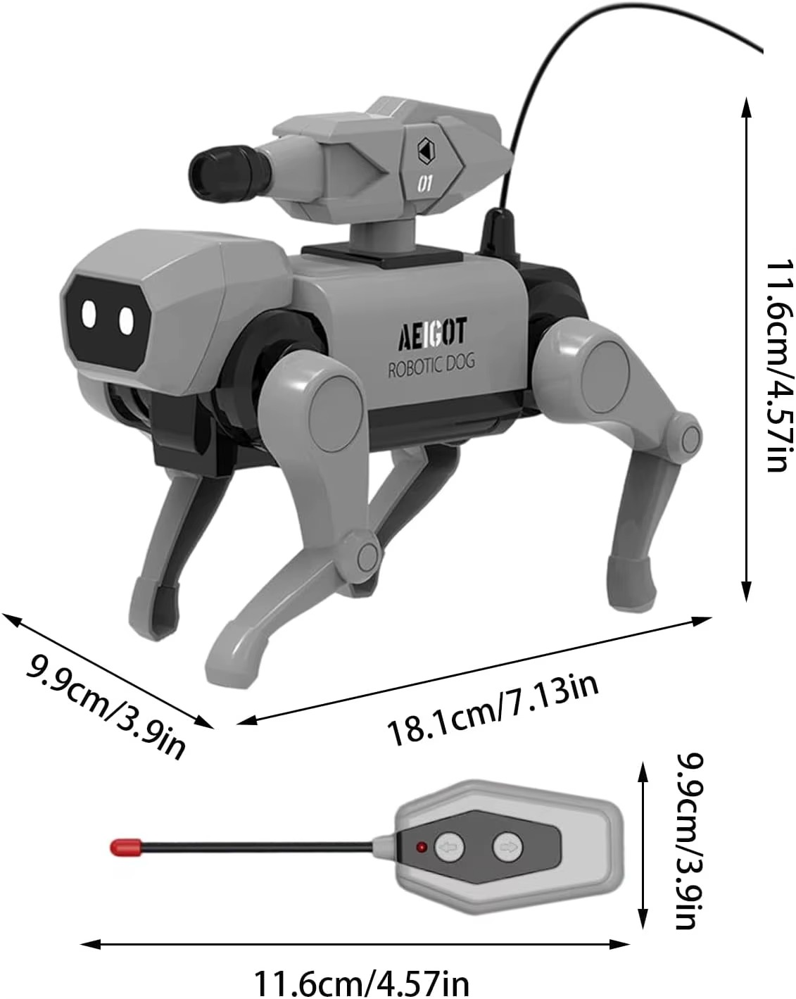 Pas na daljinski robot